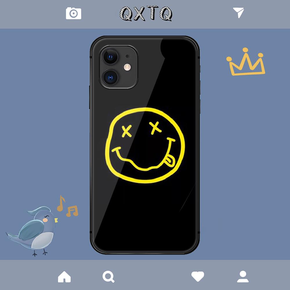 N Nirvana Banda de Rock Funda Para iPhone Samsung Galaxy Redmi Note S 17 16 15 14 13 20 24 25 54 Pro Max Ultra Fe Cubierta de Vidrio Templado