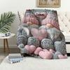 One Portable Featuring Gnomes And Hearts Blanket For Soft Throw Blanket for Picnic Bed Sofa Home Bedroom Cozy Warm Comfortable