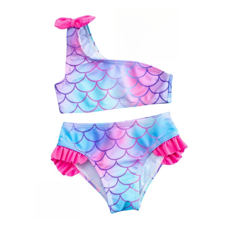 

Infant & Toddler Girls Split Swimsuit - Small/Medium Swimwear 90