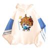 Harajuku Game Genshin Impact Tartaglia Hoodie Printed Women Men Fashion Kawaii Boy Head Poster Long Sleeve Streetwear Man Sweatshirts