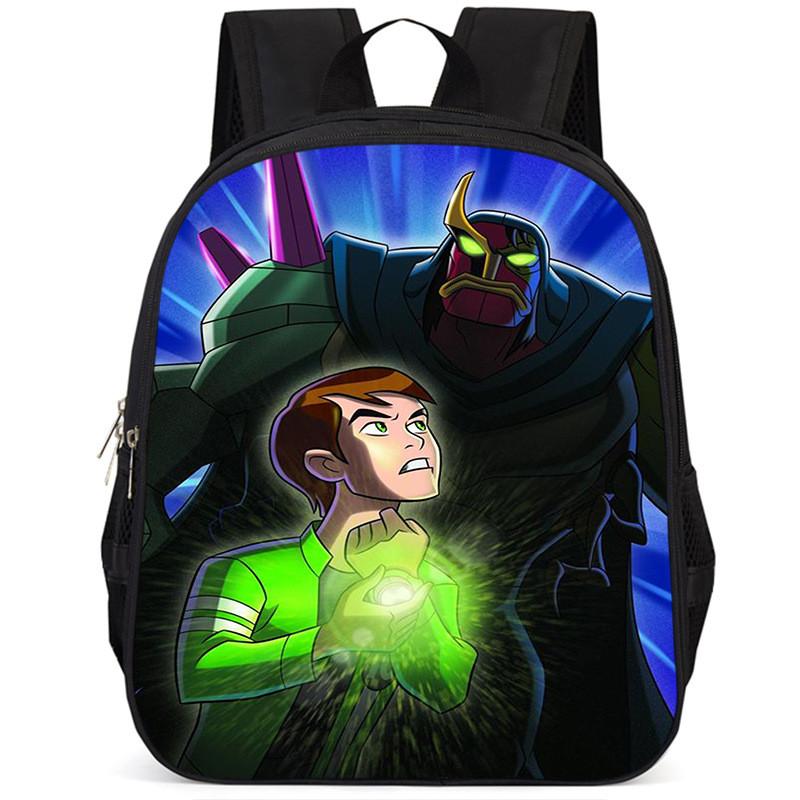 Ben10 15-inch Large Capacity Lightweight Oxford School Backpack For Kids