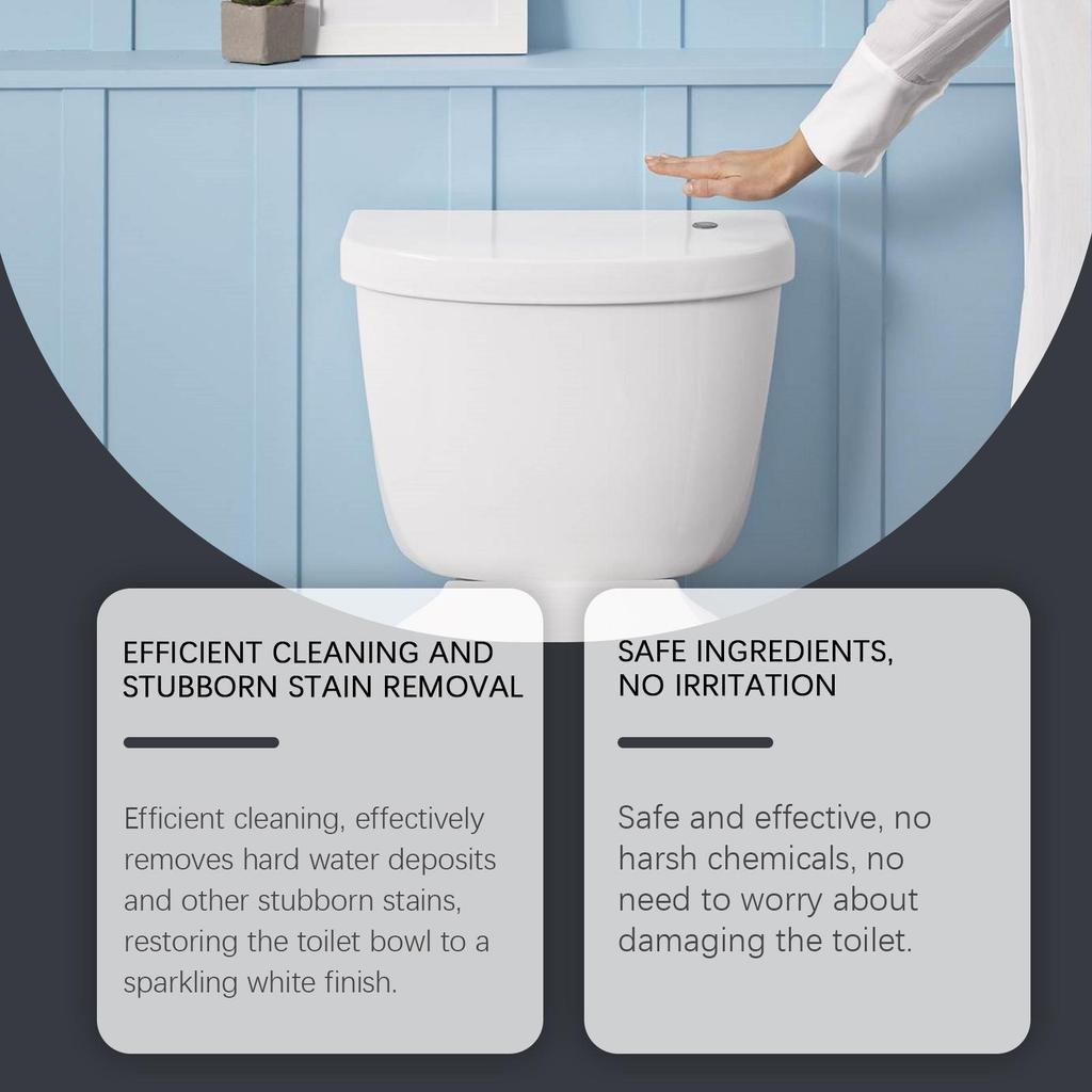 JAKEHOE Toilet Tank Cleaner, Citrus Scent, Safe for All Toilets, Bathroom Toilet Stain Remover & Cleaner, Toilet Bowl Cleaner 100g