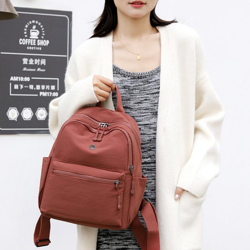Schoolbag Outdoor Fashion Travel Nylon Cloth Versatile Backpack Lightweight New Large Capacity Fashion Small Backpack Backpack