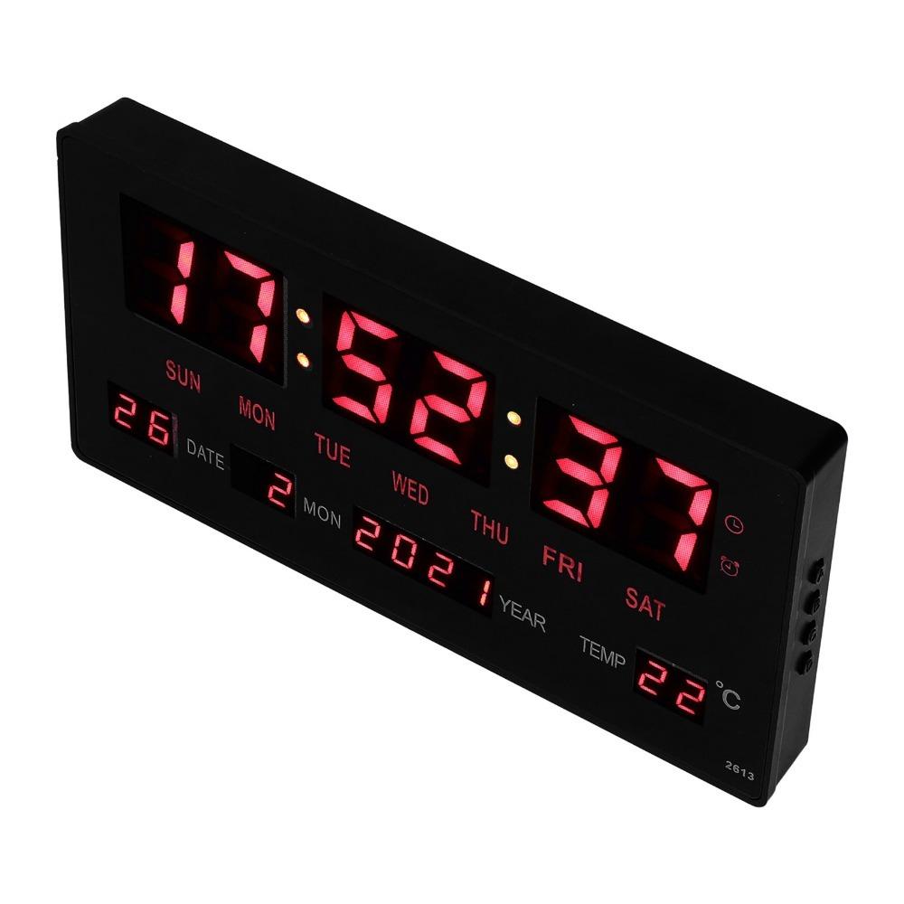 Accurate Timekeeping Digital Hanging Clock Large Screen LED Electronic Date Clock Home Use