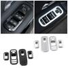 Carbon Fiber Refit For Mercedes Benz A CLA Class W177 V177 C118 W118 Car Glass Window Lift Switch Button Panel Frame Cover Trim