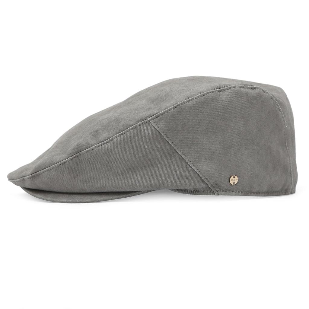Vintage Classic Washed Cotton 4 Season Standard Size Unisex Painter Beret Hunting Retro Cap Korean Hat for Women [UNDERCONTROL] (Dust Gray)