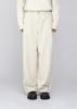 Nyukami Corduroy Side One-Pleat Half-Banding Wide Pants [Cream]