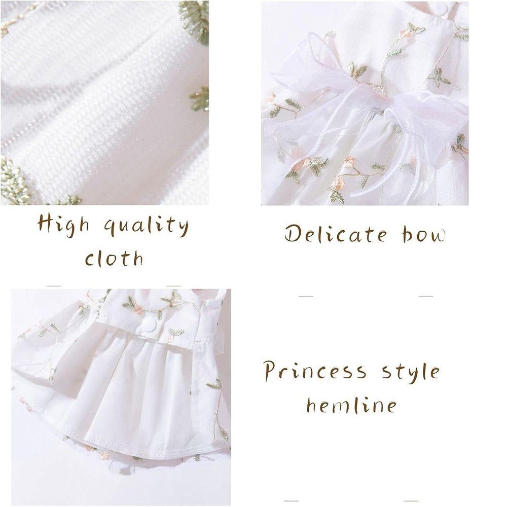 Breathable Floral Dog Lace Dress Embroiderd Summer Pet Clothes Cute Cat Mesh Apparel  Summer