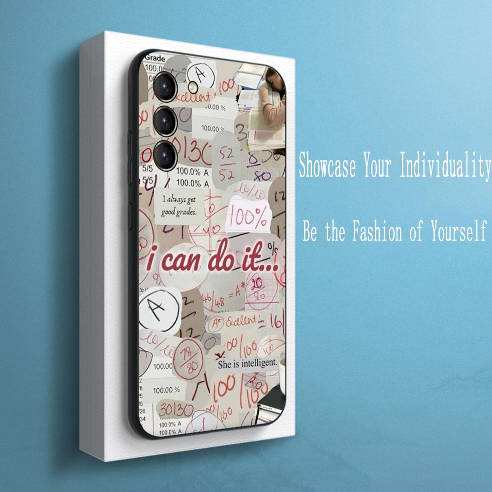 

Study grades fashion luckly poster Phone Case For Samsung Galaxy S26 S25 S24 S23 S22 S21 Plus Ultra Note20 Soft Black Galaxy S20 FE
