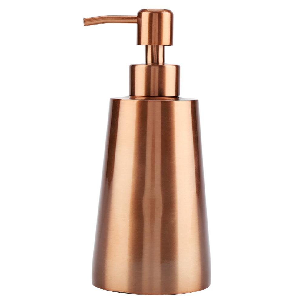 

Rose Golden Lotion Dispenser 350ml Capacity Shampoo Dispenser Soap Dispenser Bathroom Accessory