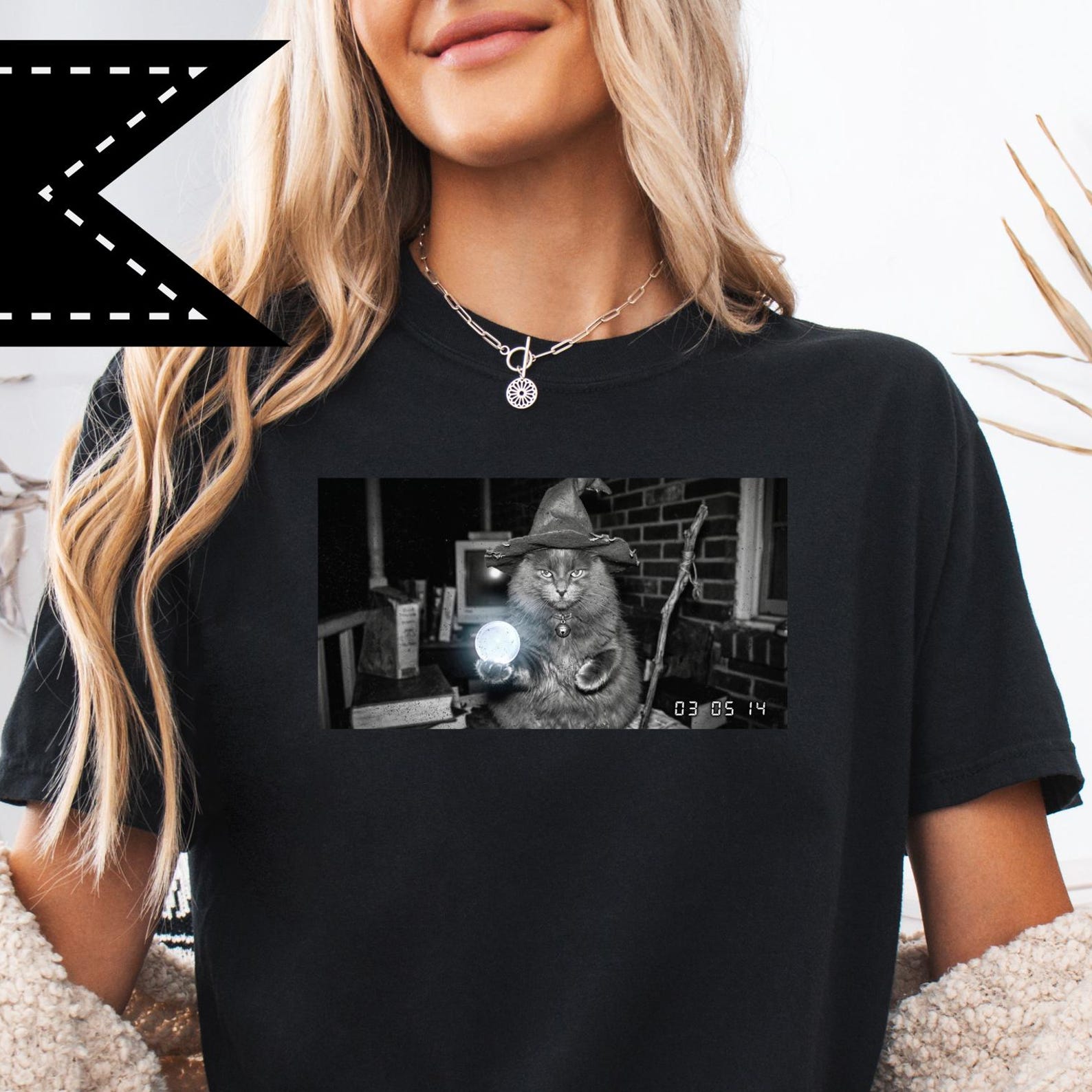 Cat Wizard Meme T-Shirt, Funny Kitty Graphic Tee, Comfort Colors® Meme Graphic Shirt, Cat Lover Gift M