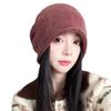 Damen Herbst & Winter Minimalistische Slouchy Beanie - Einfarbig, Umschlagrand, Warmer Ohrenschutz