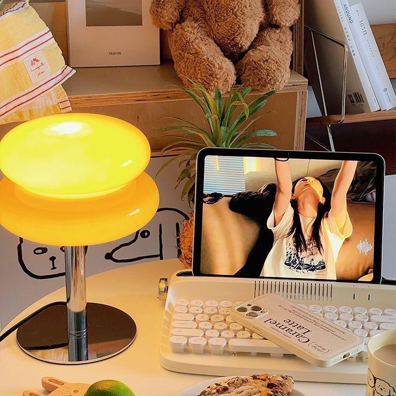 Bauhaus table lamp Trichromatic Dimming,LED Table Lamp, Eye Protection Night Light,Living Room Atmosphere dimming ambient light