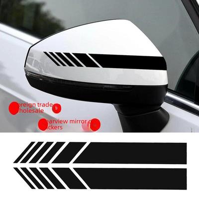 Car Rearview Mirror Stripe Decals and Stickers