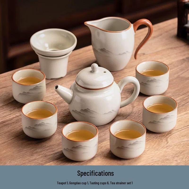 

Anmuci Ruyao Style Glass Kung Fu Tea Set