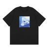 Trendige Marke PALACE Unterwasser-Dreieck-LOGO aufgedrucktes Herren- und Damen-Streetwear Hip Hop lockeres lässiges Sommer-Kurzarm-T-Shirt t