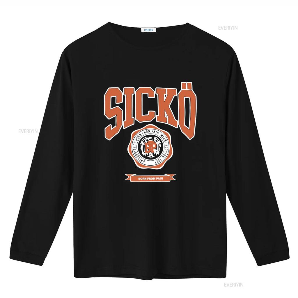 Sicko Born From Pain T Shirt Available In All Colors And Sizes vintage Washed fashion Comfortable Versatile Stretched homme