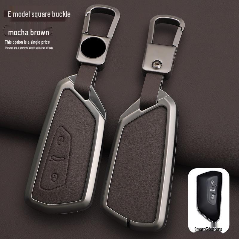 Volkswagen Car Key Case for Golf 8, Lamando L, Teramont X, Talagon, ID.3, ID.4X, ID.6 - Protective Shell with Buckle