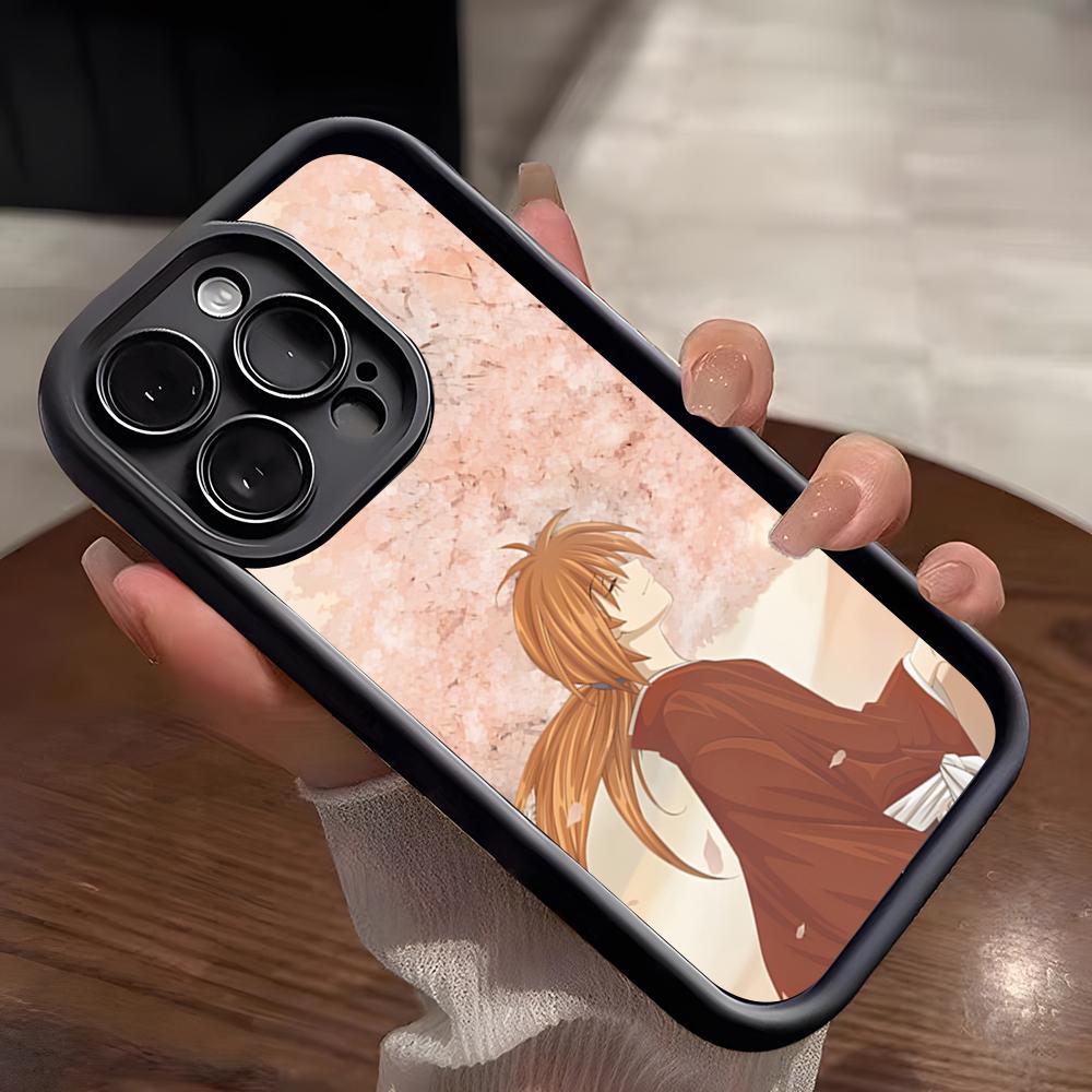 Anime R-Rurouni Kenshin Handyhülle Für IPhone 17 Pro Max 15 Pro 16 14 Plus 12 13 Mini 11 Pro Stoßfeste Weiche Hülle