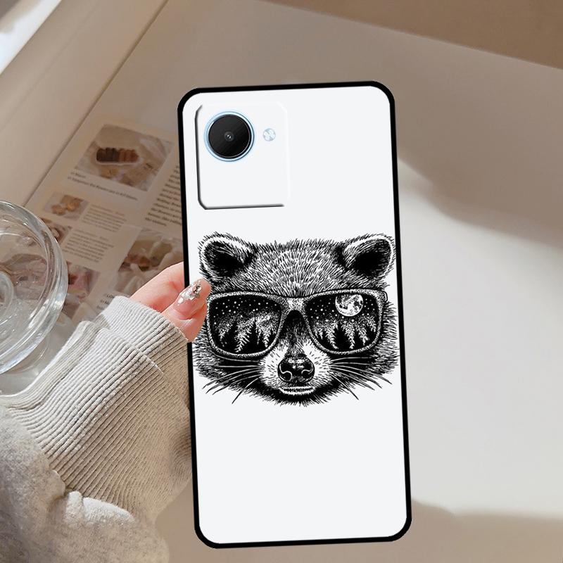 Raccoon Animal For Realme 14 Pro Plus 10 11 12 13 GT 6 6T 5 GT7 Pro C67 C61 C55 C53 C51 C21Y C25S C75 Case