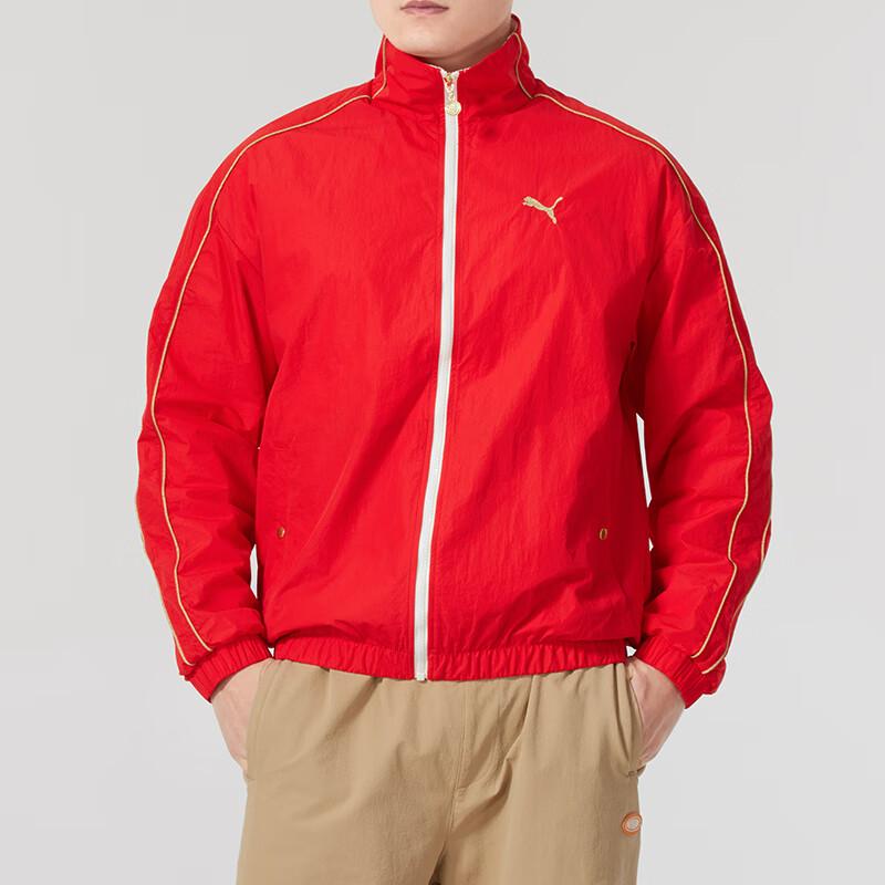 Puma Running Fitness Training Fashion Casual Jacket Men Jacket Red 631414-11