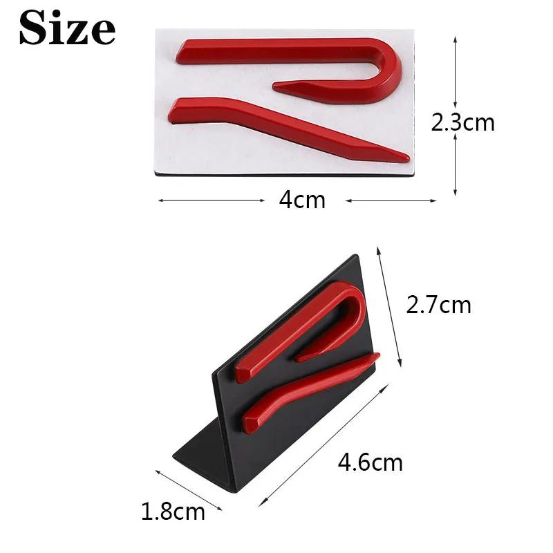 3D Metal Logo Emblem Car Front Grill Badge Rear Trunk Sticker For Polo Passat MK8 Tiguan CC Golf
