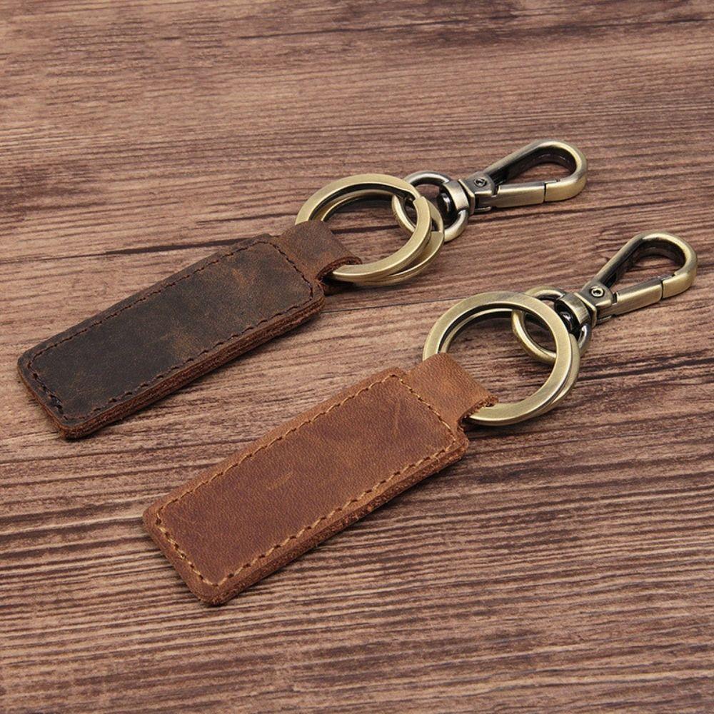 Crazy Horse Leather Leather Pendant Zinc Zinc Alloy Backpack Pendant Cowboy Style Car Key Chain  Gift