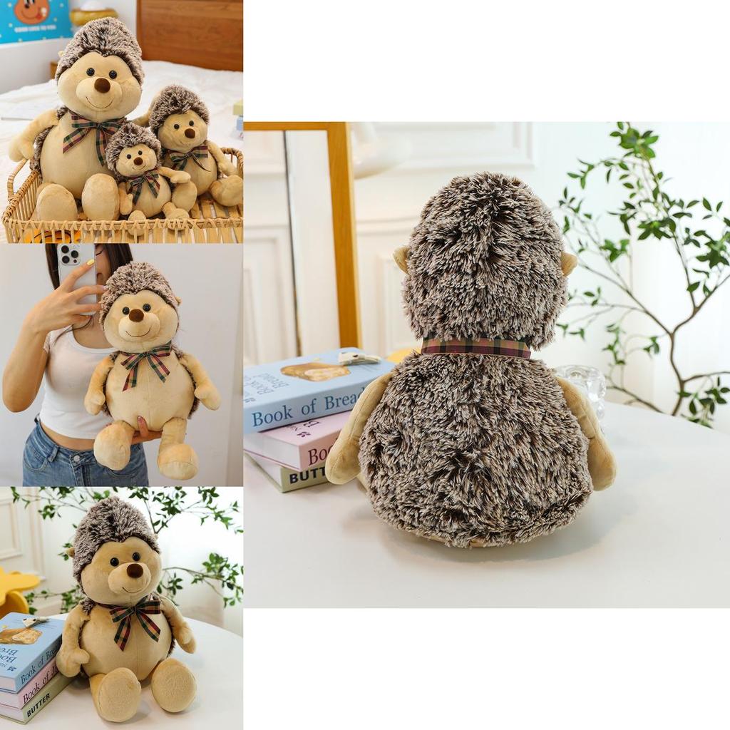 Cute Hedgehog Plush Toy Stuffed Animal For Girls Bedtime Cuddly Companion Warm Heart Gift