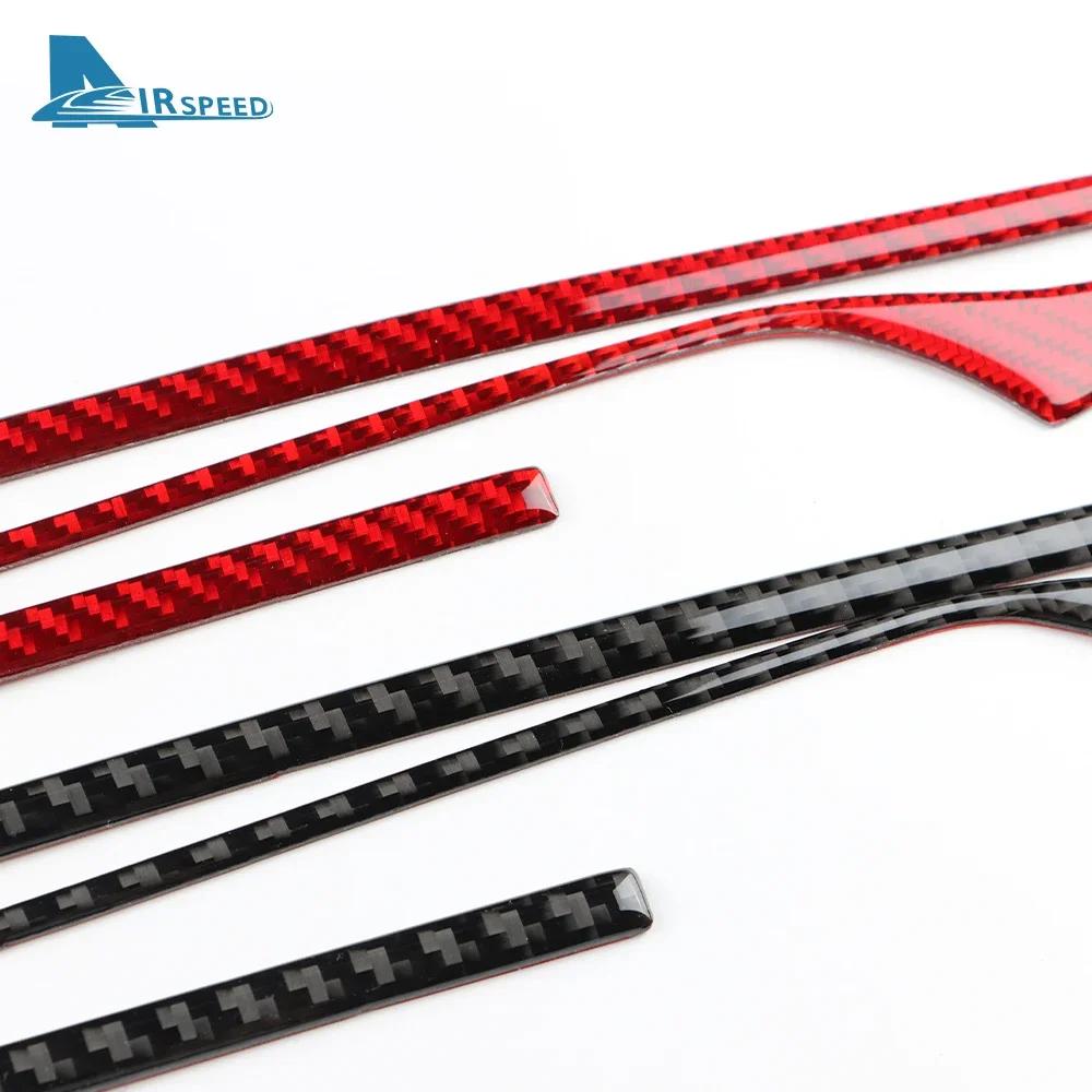 Carbon Fiber Dashboard Trim for Kia Stinger 2019-2023 LHD RHD Interior Central Control Strip
