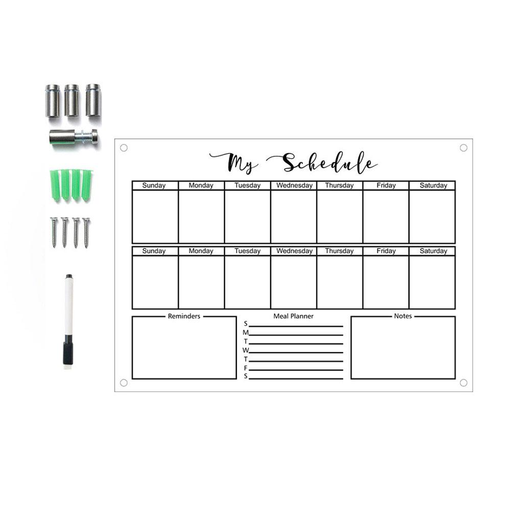 Kaufe Acrylic Dry Erase Calendar For Wall Hanging Acrylic Calendar