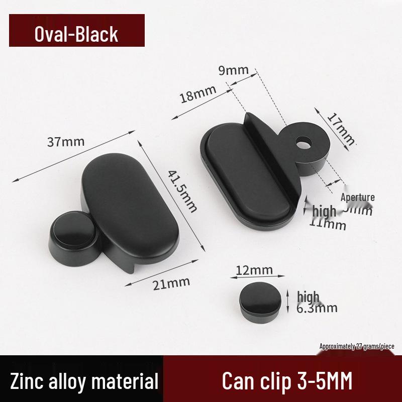 Clip Porta Specchio Cromato in Ferro con Molla per Specchi da Bagno