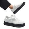 Shoes men's 2025 new spring Korean version of little white shoes platform muffin biscuit shoes men's sports and leisure board shoes
