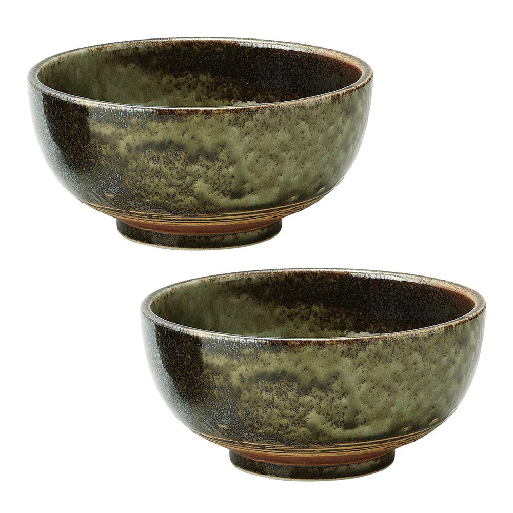 

Tableware East Donburi Irabo Rice Noodle Ramen Udon Bowl of Oribe (Extra Large) 19cm, Kiln-Changed Style, Bowl, Bowl, Bowl, (Set 2, Style)