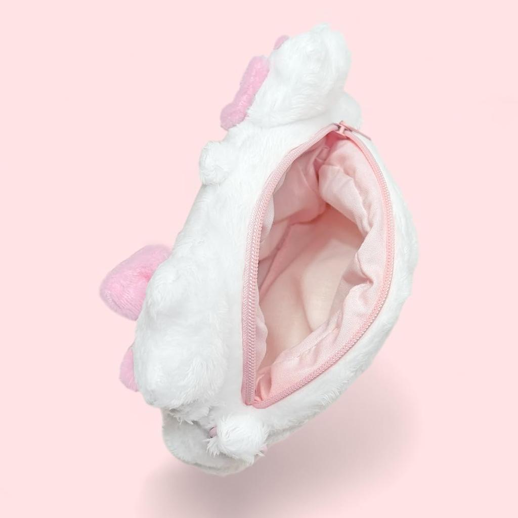 Chimumu [Fuwakyun] Plush Pouch | Cute Character Small Item Case, Makeup Storage Case, Fluffy Material, Great Gift