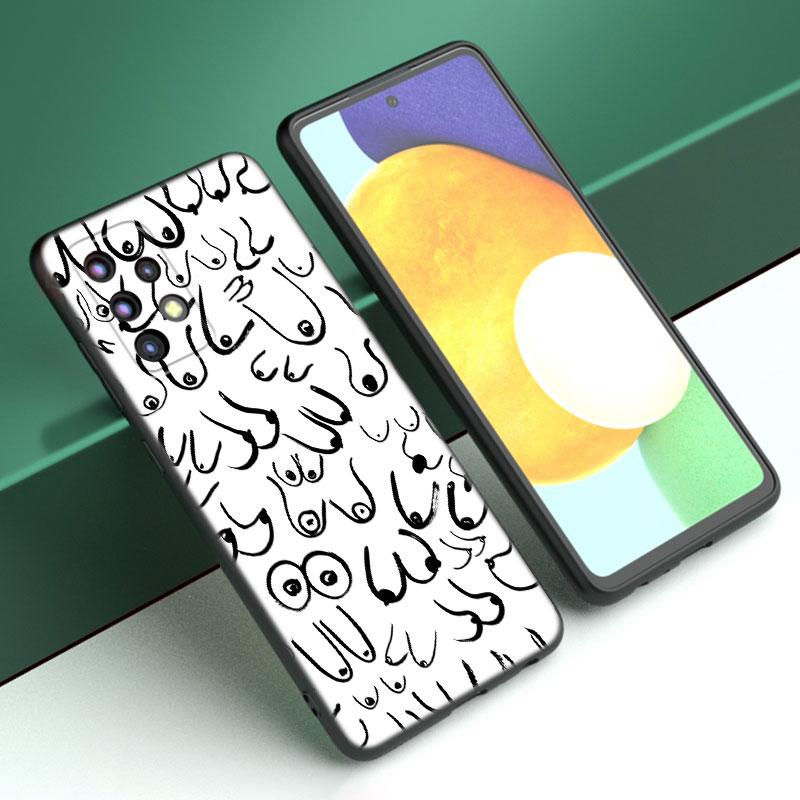 Titten Kunstdruck Telefon Fall Für Samsung A04 A21 A30 A50 A52 S A13 A14 A22 A23 A32 A53 A73 5G A11 A12 A31 A33 A51 A70 A71 A72