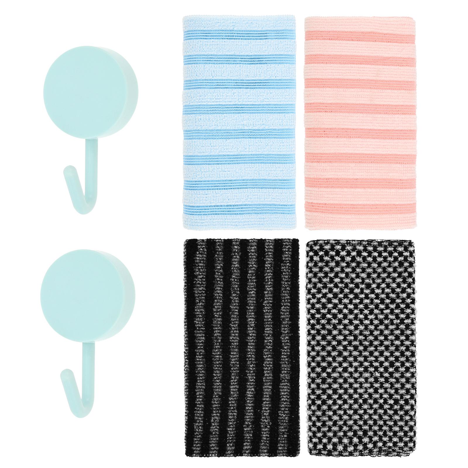 4Pcs Japanese Rubbing Washcloth Bath Towel Exfoliating Back Scrubber Bath Belt Deep Mud Clean Body Korean Shower Towel 50g