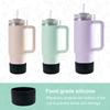 Leeseph Protective Glitter Silicone Boot,Compatible with Stanley Tumbler and More Bottles/Tumblers with 2.9in Bottom, Anti-Slip