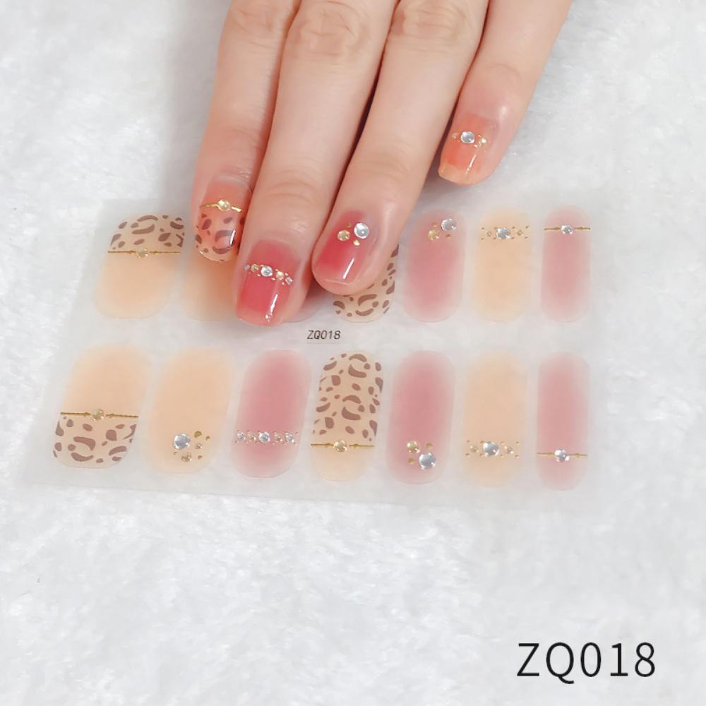 Whitening Three-dimensional Nail Sticker Full Sticker Waterproof Nail Patch Advanced Sense Simple Wind Nail Polish Glue