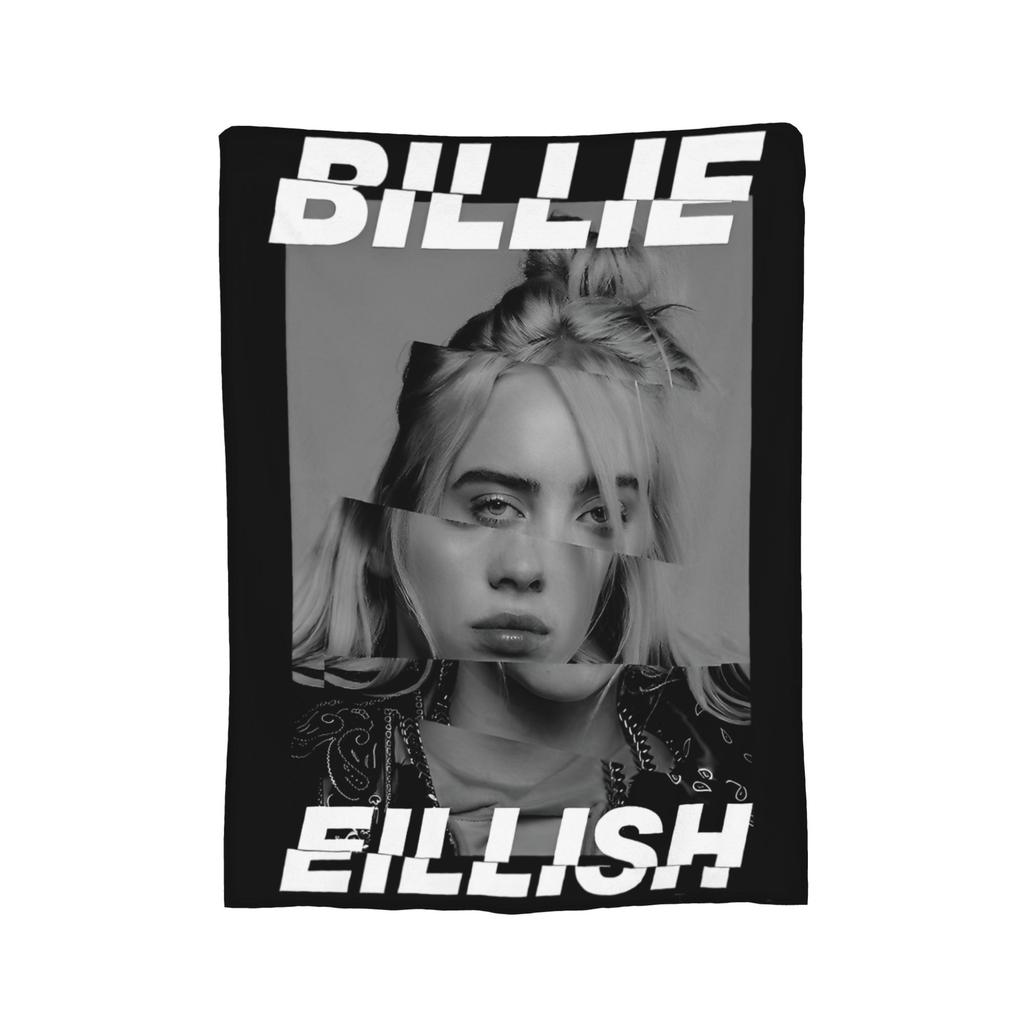Berühmte Sängerin B-Billie-Girl E-eilish Fleece-Kuscheldecke Decke für Sofa Couch Leichte Bettwäsche Überwürfe,