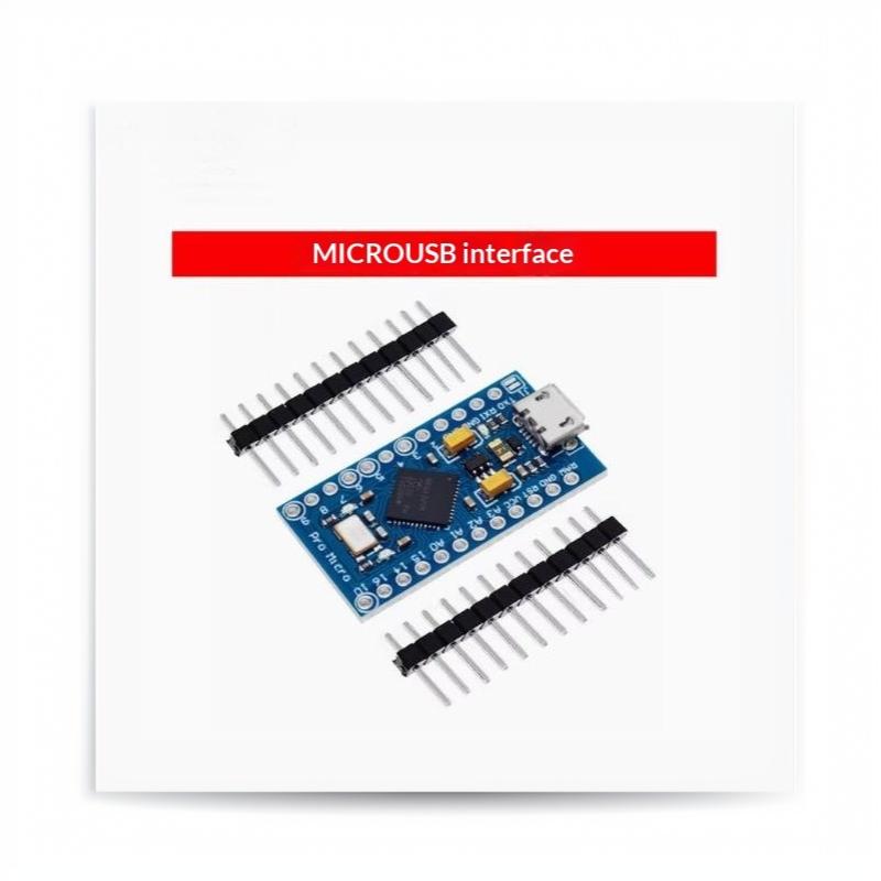 Pro Micro Atmega32U4 5V 16Mhz Replace Atmega328 For Pro Mini With 2 Row Pin Header Mini Usb Interface