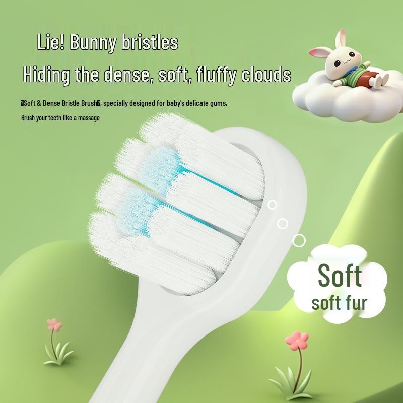 Xiujie Little Rabbit Kids' Toothbrush with Soft Bristles, Ages 2-12, Individually Packaged