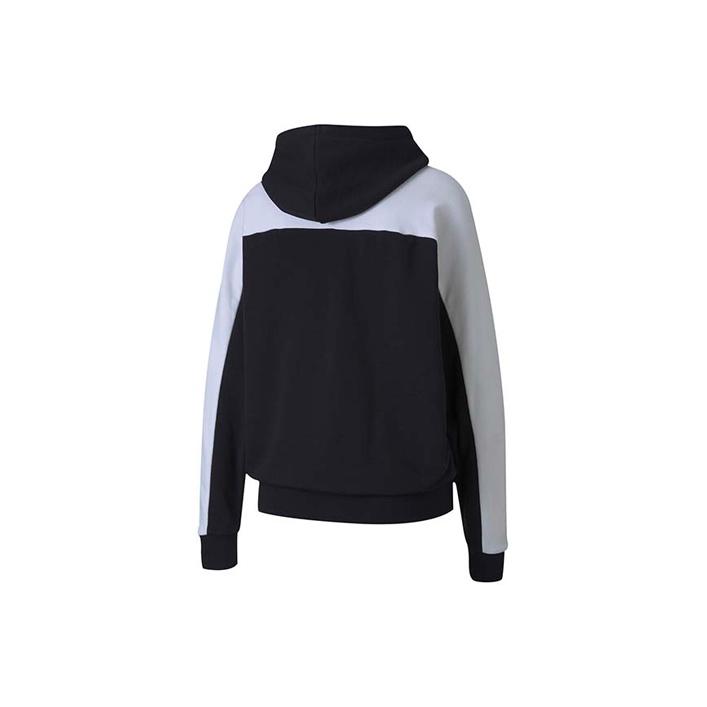Puma Color Block Casual Hoodie Women Tops Black 597447-01