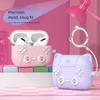 Silicone Earphone Case Cartoon Cat Ear Protective Shell for Airpodspro3 Earphone Accessories