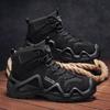 Autumn 2025 Men's Tactical High-Top Waterproof Mountaineering Boots - Plus Size 46 Combat Footwear
