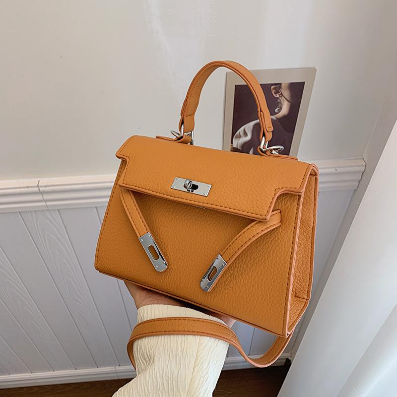 Håndveske Dame Mote En Skulder Crossbody Liten Firkantet Veske