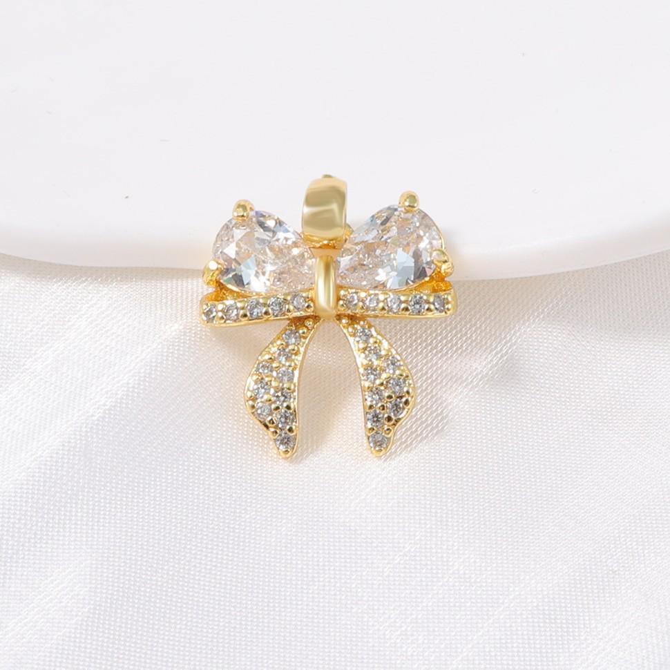 Retro Bow Pendant: Fashionable DIY Necklace & Bracelet Jewelry Accessories