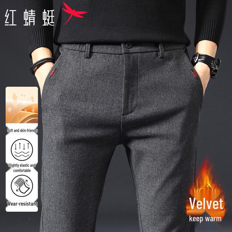 RED DRAGONFLY Men's Autumn/Winter Straight Fit Casual Pants