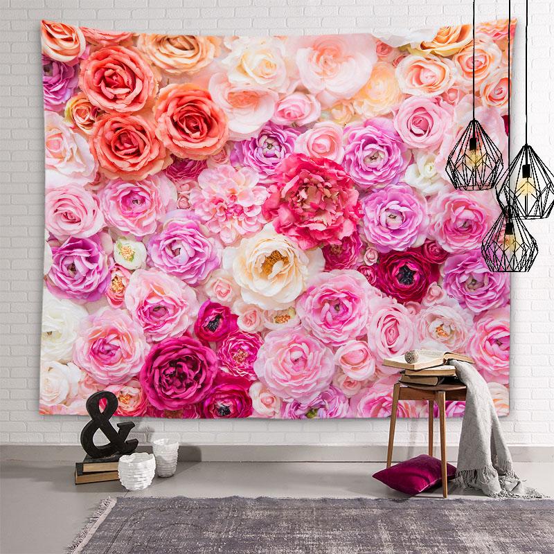 Эстетический гобелен с цветком розы — фото 10