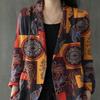 Autumn and Winter New Product Retro Printing Loose Retro Small Suit