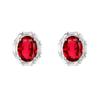 S925 sterling silver stud earrings necklace ring set with natural crystal stone brushed craftsmanship light luxury section high-rise jewelry set